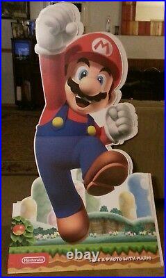 Huge RARE Super Mario Standee 6, Foot Tall Store Display