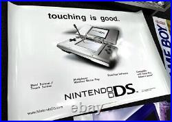 Huge Rare Store Display Nintendo DS Promotional Banner Excellent! 22x36