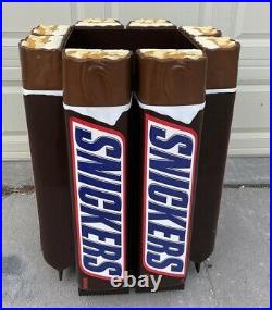 Huge Rare rolling Snickers Bar Vintage Store Display/Candy Store 32 inches tall