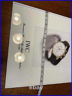 IWC Schaffhausen Chronograph Store Display 16x20 Framed RARE