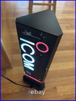Icom Light Up Rare Vintage Store Display Display Sign