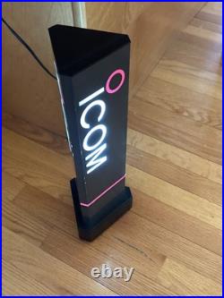 Icom Light Up Rare Vintage Store Display Display Sign