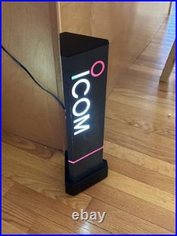 Icom Light Up Rare Vintage Store Display Display Sign