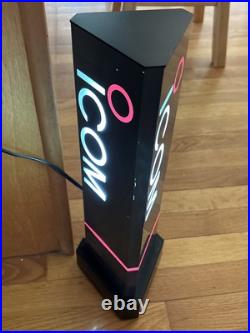 Icom Light Up Rare Vintage Store Display Display Sign