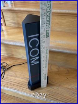Icom Light Up Rare Vintage Store Display Display Sign
