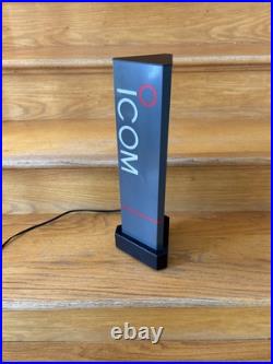 Icom Light Up Rare Vintage Store Display Display Sign