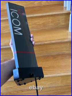 Icom Light Up Rare Vintage Store Display Display Sign