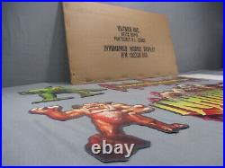 Inhumanoids MOBILE CARDBOARD STORE DISPLAY Shelf Talker UNUSED Vintage 1986 RARE