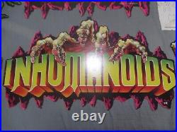 Inhumanoids MOBILE CARDBOARD STORE DISPLAY Shelf Talker UNUSED Vintage 1986 RARE