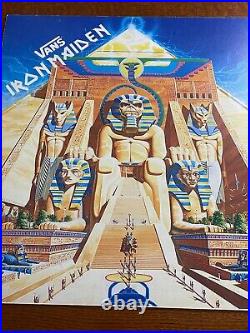 Iron Maiden Rare Official Powerslave 22x24 Vans Maiden Shoes PROMO Store Display