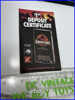 JURASSIC PARK VHS 1993 Store Display Universal Home Video RARE L@@K