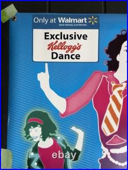 JUST DANCE 3 Promo Vinyl Banner LARGE 3'x6'? RARE! Store Display with Grommets