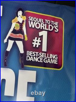 JUST DANCE 3 Promo Vinyl Banner LARGE 3'x6'? RARE! Store Display with Grommets