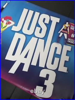 JUST DANCE 3 Promo Vinyl Banner LARGE 3'x6'? RARE! Store Display with Grommets