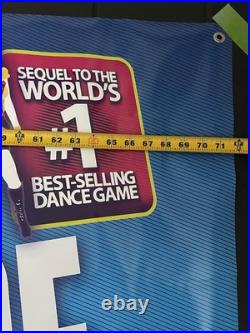 JUST DANCE 3 Promo Vinyl Banner LARGE 3'x6'? RARE! Store Display with Grommets