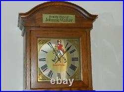 Johnnie Walker Clock Whisky Shelf Store Display Rare