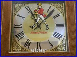 Johnnie Walker Clock Whisky Shelf Store Display Rare