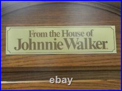 Johnnie Walker Clock Whisky Shelf Store Display Rare