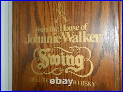 Johnnie Walker Clock Whisky Shelf Store Display Rare