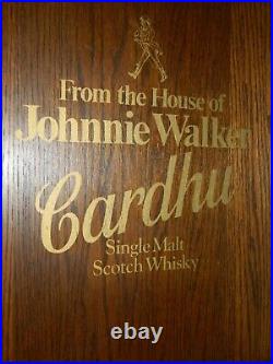 Johnnie Walker Clock Whisky Shelf Store Display Rare