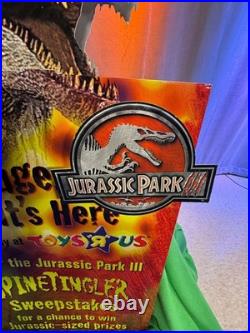 Jurassic Park 3 Store Display Sign Toys R Us SPINOSAURUS-RARE 44.5 X 23.5 X 3