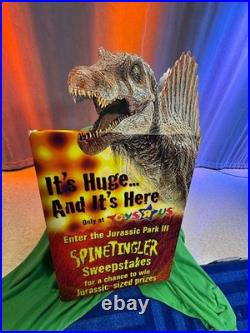 Jurassic Park 3 Store Display Sign Toys R Us SPINOSAURUS-RARE 44.5 X 23.5 X 3