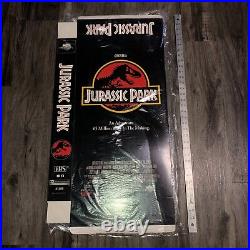 Jurassic Park Hanging Display VHS Cover Box 1994 Blockbuster RARE! NOS Standee