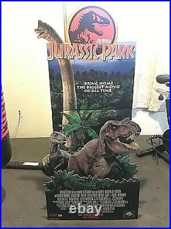 Jurassic Park Movie Pop Up Standee Display FACTORY SEALED and super RARE