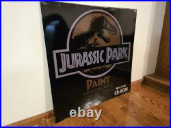 Jurassic Park Store Display Paint And Activity Center CD Rom 1993 HUGE RARE