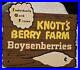 KNOTT'S BERRY FARM Boysenberry, 1960's Grocery Store Display Price Sign RARE