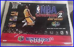 Kobe Bryant 1999 Nba Courtside Vinyl Double Sided Store Display 36 X 25 Rare