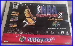 Kobe Bryant 1999 Nba Courtside Vinyl Double Sided Store Display 36 X 25 Rare