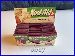 Kool Aid 1950's Store Display Vintage With 59 Packs New Old Stock Rare Find