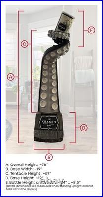 Kraken Black Spiced Rum Tentacle Store Display 6.5 ft Tall Rare Local Pick