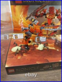 LEGO Bionicle 70783 + 70787 Tahu Master Protector of Fire Store Display Rare