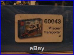 LEGO CITY Store Display RARE Prisoner Trans. 60043 + Police Station 60047