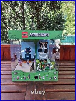 LEGO Minecraft Mojang Light Up store display rare NEW original XXL 21242, 21245