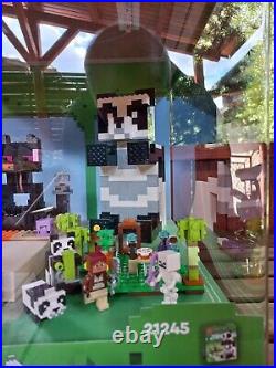 LEGO Minecraft Mojang Light Up store display rare NEW original XXL 21242, 21245