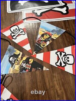 LEGO Pirates Flags And 15' Long Bunting New Rare Store Display Signs