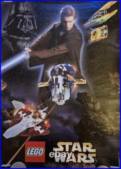 LEGO StarWars Store Display Poster Genuine 2002 Rare Promo Sealed 4178277/78/79