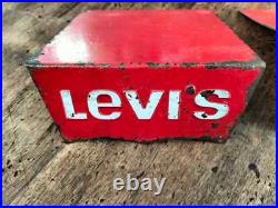 LEVIS vintage couple Retail Store Display sign rare collectibles metal