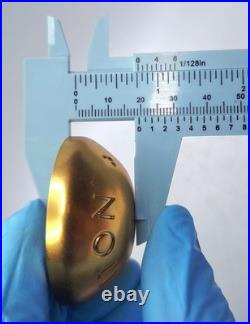 LOUIS VUITTON 2013 Store Window Display Rivet Stud LV Brushed Gold Plastic RARE