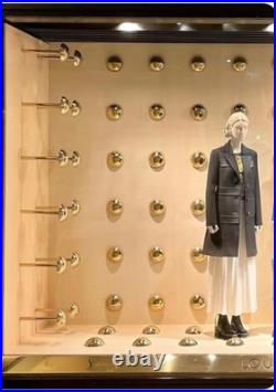 LOUIS VUITTON 2013 Store Window Display Rivet Stud LV Brushed Gold Plastic RARE