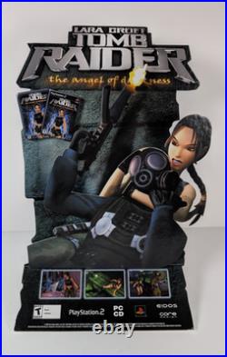 Lara Croft Tomb Raider Anger of Darkness PS2 Store Display Cardboard 3D Rare