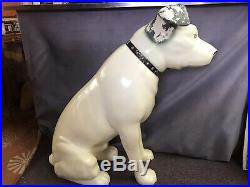 Large 36 Vintage Nipper Rca Victor Dog Rare Store Display Advertising Statue