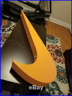 Large Nike Swoosh Check Hanging Store Display Sign Advertisement 4 ft wide RARE