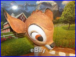 Large RARE Bambi Disney Store Display Big Figure Lawn Garden Statue Deer Decor