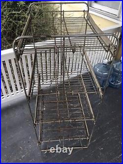 Large RARE Vintage Advertising Suburban Club Soda Display Rack 48 x 25 x 18