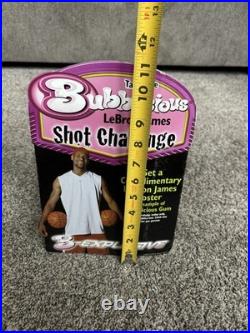 LeBron James Rare 2005 Bubblicious Bubble Gum Store Display Ad Poster Stand