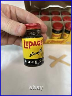 - LePage's Wood Glue NOS With Oringinal Store Display RARE With 12 Bottles Glue